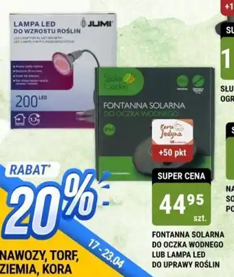 bi1 FONTANNA SOLARNA DO OCZKA WODNEGO LUB LAMPA LED DO UPRAWY ROŚLIN oferta