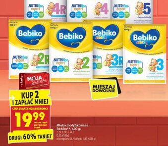 Biedronka Mleko modyfikowane Bebiko 600g oferta