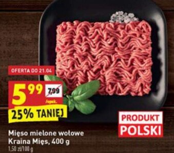 Biedronka Mięso mielone wołowe 400g oferta