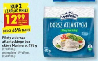 Biedronka Filety z dorsza atlantyckiego bez skóry Marinero 475g oferta