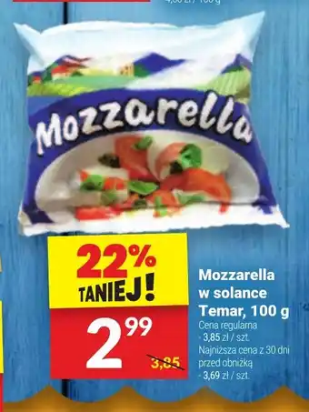 Twój Market Mozzarella w solance Temar 100 g oferta