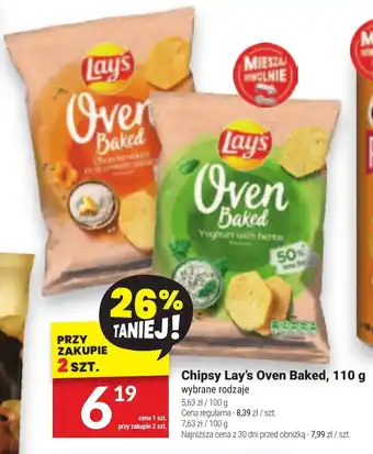 Twój Market Chipsy Lay's Oven Baked 110 g oferta