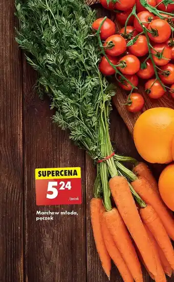 Biedronka Marchew młoda, pęczek oferta