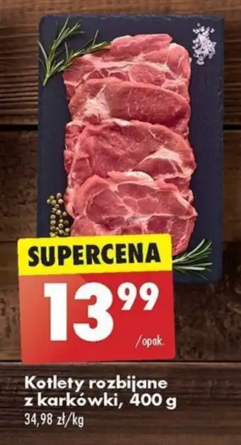 Biedronka Kotlety rozbijane z karkówki, 400 g oferta