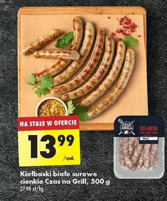 Biedronka Kiełbaski białe surowe cienkie Czas na Grill, 500 g oferta