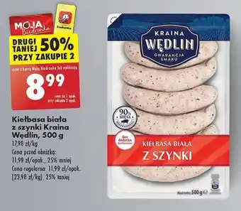 Biedronka Kiełbasa biała z szynki Kraina Wędlin, 500 g oferta