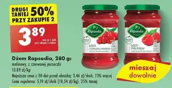 Biedronka Dżem Rapsodia, 280 g oferta