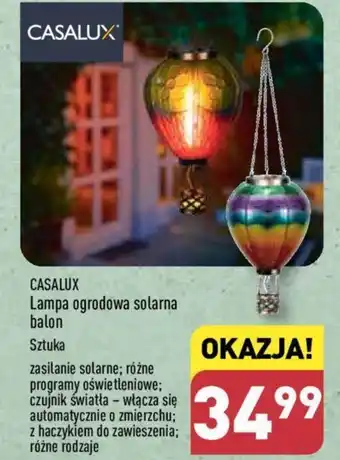 ALDI Lampa ogrodowa solarna balon Sztuka oferta