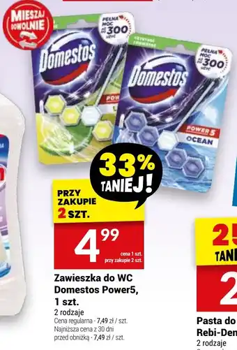Twój Market Zawieszka do WC Domestos Power5 oferta