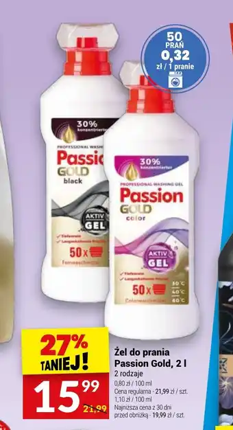 Twój Market Żel do prania Passion Gold, 2 l oferta