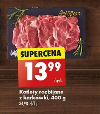 Biedronka Kotlety rozbijane z karkówki, 400 g oferta