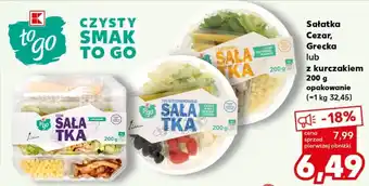 Kaufland Sałatka Cezar, Grecka lub z kurczakiem 200 g oferta