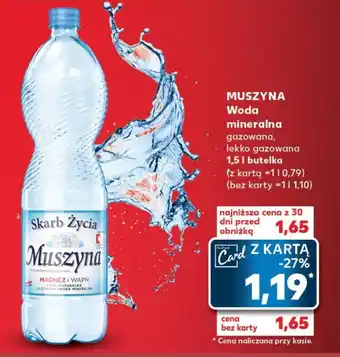 Kaufland MUSZYNA Woda mineralna 1,5 l oferta