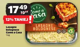 Netto Lasagne bolognese Come a Casa 1 kg oferta
