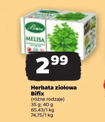 Netto Herbata ziołowa Bifix 35, 40 g oferta