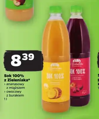 Netto Sok 100% pomarańczowy z Zieleniaka 1 l oferta