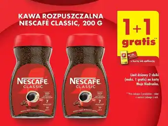 Biedronka KAWA ROZPUSZCZALNA NESCAFÉ CLASSIC 200 G oferta