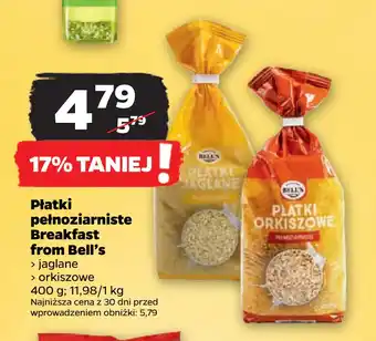 Netto Płatki pełnoziarniste Breakfast from Bell’s oferta