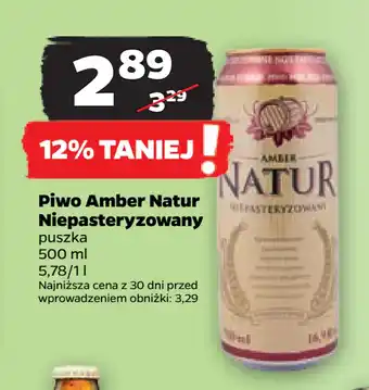 Netto Piwo Amber Natur Niepasteryzowany oferta