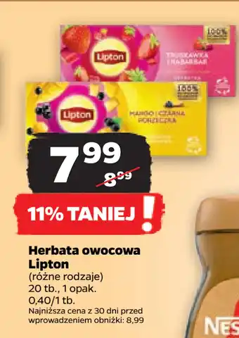 Netto Herbata owocowa Lipton oferta