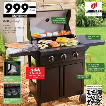 Biedronka LANDMANN Grill gazowy oferta