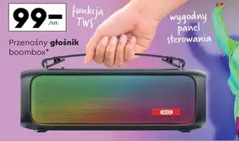 Biedronka Przenośny głośnik boombox oferta