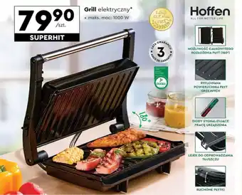 Biedronka Grill elektryczny 1000W oferta
