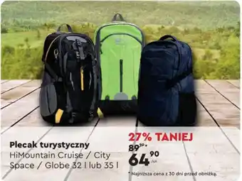 Biedronka Plecak turystyczny HiMountain Cruise/City Space/Globe 32l lub 35l oferta