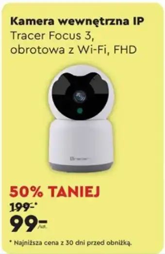 Biedronka Kamera wewnętrzna IP Tracer Focus 3, obrotowa z Wi-Fi, FHD oferta