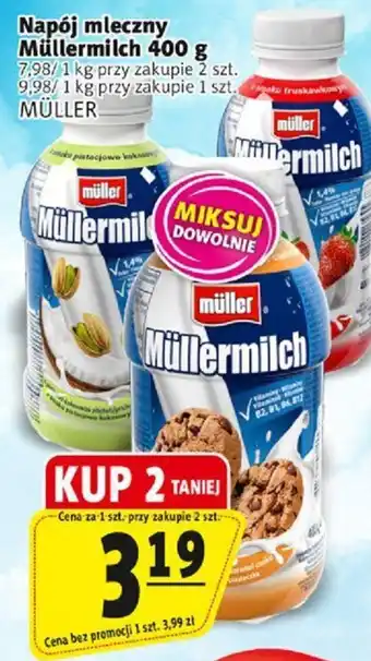 Prim Market Napój mleczny Müllermilch 400 g MÜLLER oferta