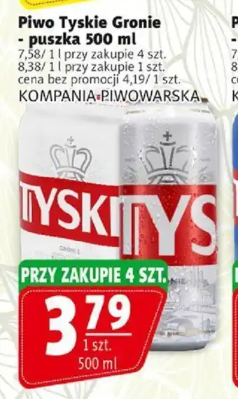 Prim Market KOMPANIA PIWOWARSKA Piwo Tyskie Gronie 500 ml oferta