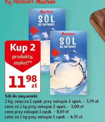 Auchan Sól do zmywarki 2kg oferta