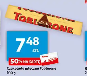 Auchan Czekolada mleczna Toblerone 100g oferta