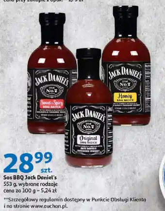 Auchan Sos BBQ Jack Daniel's 553 g oferta