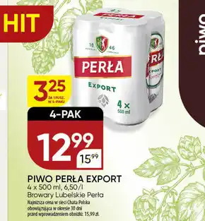 Chata Polska Piwo Perła oferta