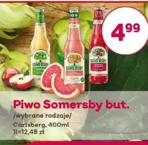 Społem Somersby Light Napój piwny o smaku różowego grejpfruta 400 ml oferta