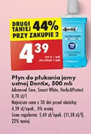 Biedronka Płyn do płukania Dentix oferta