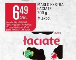 Społem Łaciate Masło ekstra 200 g oferta