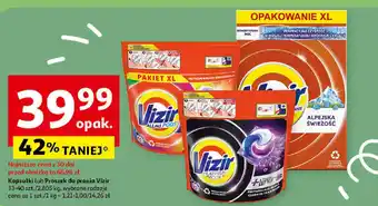 Auchan Kapsułki lub Proszek do prania Vizir 33-40 szt./2,805kg oferta