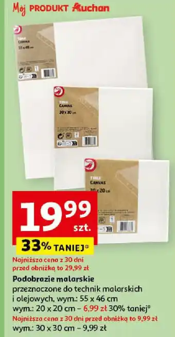 Auchan Podobrazie malarskie oferta