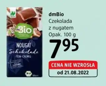 dm drogerie markt dmBio Czekolada z nugatem 100 g oferta