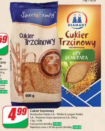 Dino Cukier trzcinowy, 500 g oferta