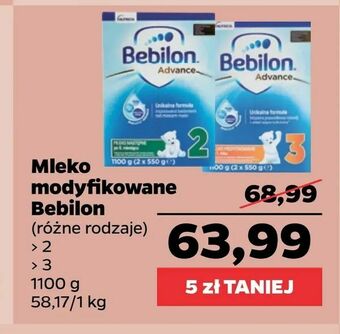 Netto Mleko modyfikowane Bebilon oferta