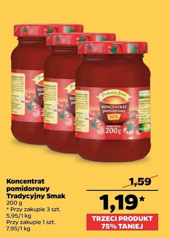 Netto Koncentrat pomidorowy Tradycyjny Smak oferta