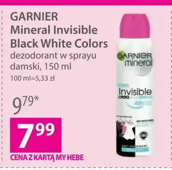 Hebe GARNIER Mineral Invisible Black White Colors oferta