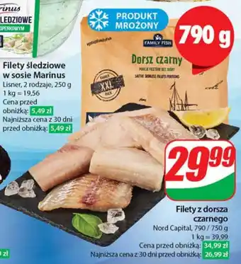 Dino Filety z dorsza czarnego Nord Capital 790/750 g oferta