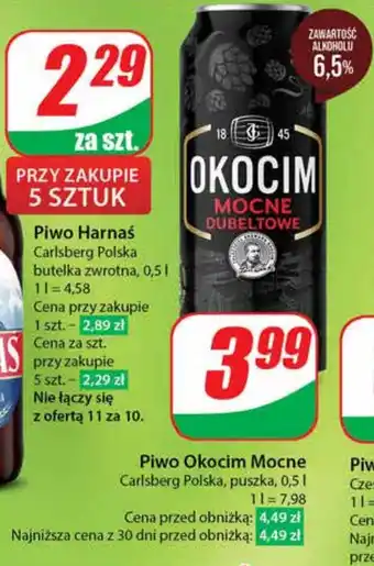 Dino Piwo Okocim Mocne Carlsberg Polska 0,5 l oferta