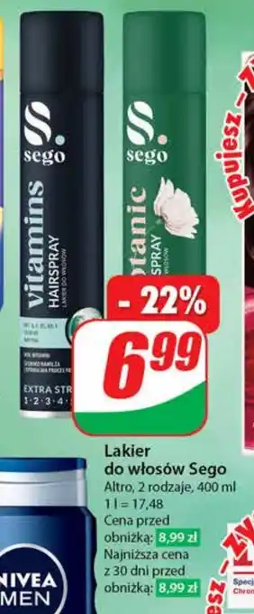 Dino Lakier do włosów Sego Altro 400 ml oferta