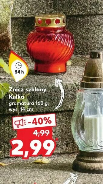 Kaufland Znicz szklany Kulka oferta