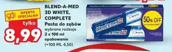 Kaufland BLEND-A-MED 3D WHITE, COMPLETE Pasta do zębów oferta